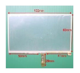 102mmx63mm Touch Screen Panel 4.3 Inch Touch Screen Panel for GPS MP4 MP5 Navigator